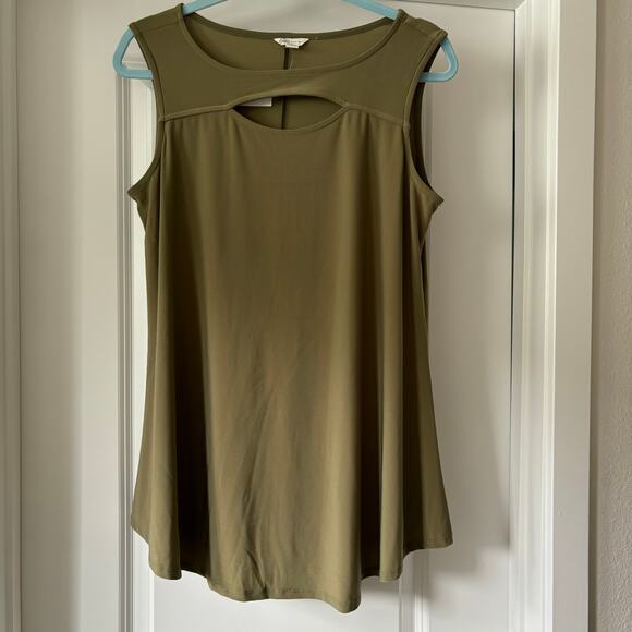 CATO Olive Green Tank Top Size Medium NWT - Picture 1 of 3